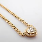 Heart Cut Lab-Grown Diamond Necklace - 1.76 Total Carat (IGI Certified)