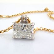 Radiant Cut Lab-Grown Diamond Necklace - 6.07 Total Carat (IGI Certified)