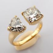 Cushion Cut Lab-Grown Diamond Ring - 3.77 Total Carat (IGI Certified)