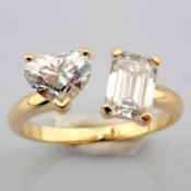 Heart Cut Lab-Grown Diamond Ring - 2.09 Total Carat (IGI Certified)