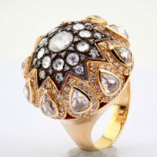 An exclusive 18k ring detailed with 3.93ct of