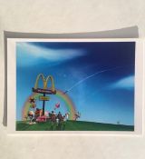 Anthony Micallef (b 1974-) Original 'It's a Wonderful World' Postcard from Lazerides Gallery,