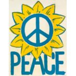 Paul Insect (B 1971) 'Peace' For Ukraine, Screeprint, Editioned, Signed, 2022