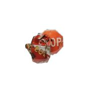 Robert Rauschenberg (b 1925 - 08) 'Stop Side Early Winter Glut' Enamel Badge, Discontinued, 1987