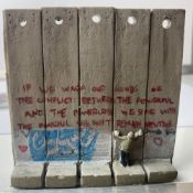 The Walled Off Hotel- Banksy, Wall Section, Original, Limited Edition,