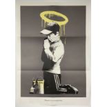 Banksy (b 1974-)'Forgive Us Our Trespassing', Original Double-Sided Poster and Don't Panic Pack 2...