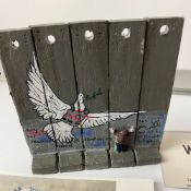 The Walled Off Hotel- Banksy, Wall Section, Original, Limited Edition,