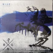 BANKSY , Rise & Fall 111 Black Note Graffiti record and Artwork on sleeve ULTRA RARE
