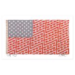 Faile (b 1975 & 76) 'Star Spangled Shadows' Screen Print On Linen, Limited Edition, US Only, 202