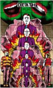 Gilbert & George (b.1943 & 42) 'Death', Fine Art, Offset Lithograph In Vibrant Colours, 1984