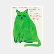David Shrigley OBE (b 1968) 'This Huge Cat', Offset Lithograph, Edition, 2021