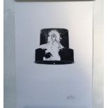 Nick Walker (B 1969-) Black Nozzle, 2007, Screenprint In Black With Early Apish Angel Blind Stamp