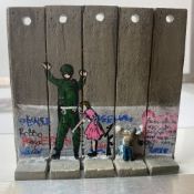 The Walled Off Hotel- Banksy, Wall Section, Original, Limited Edition,