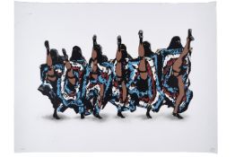 Nick Walker (b 1969) 'Coran-Can', Large Screenprint Editioned, Signed With COA, 2010