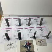 The Walled Off Hotel, Banksy, Key Fob Sculpture. Original, Limited Edition, Set x8