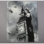 Rourke Van Dal (b1964) 'Rat On Big Ben', Spray Paint and Acrylic On Board, Signed, Editioned, 200...