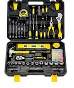 108PCS Household Tool Set – Hardware Repair Kit With Wrenches, Screwdrivers & Tool Box