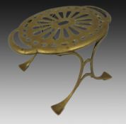 Antique Brass Kettle Trivet