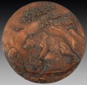 Antique Copper Relief Black Forest c.1900