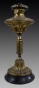 Antique Victorian Brass Duplex Oil Lamp Base