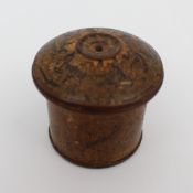 Small Antique Treen Container / Pounce Pot