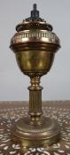 Antique English Brass Oil Lamp