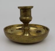 Antique Brass Chamberstick Candle Holder