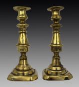Pair of Antique Brass Candlesticks