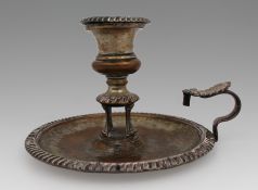 19th Century Silver Plated Chamberstick