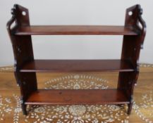 Antique Small Mahogany Wall Shelves, c.1900