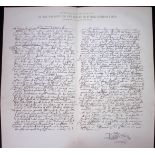 Mary Queen of Scots Execution Warrant Antique 152 Years-Old Large Print-32