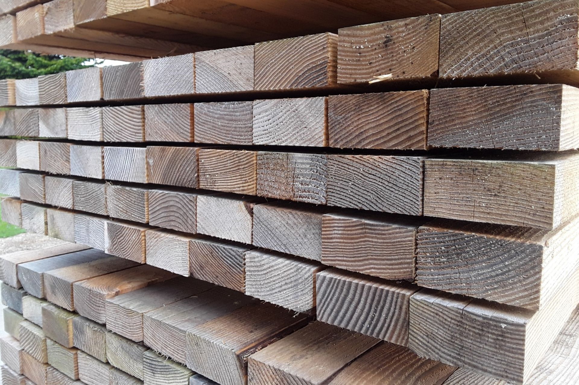 Fir Tree Rails Title: 50x Softwood Sawn Mixed Larch / Douglas Fir Timber Fence ...