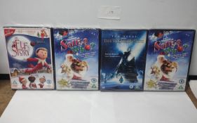 Job Lot of 4 DVD, Elfs Story, Santa Who, The Polar Express. Est £20