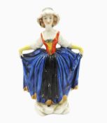 Antique 18th Century Chelsea Porcelain Figurine Gold Anchor