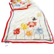 Moschino Silk Scarf Olive Oyl 'Popye' Collection 66x177cm c.2009 - New Unworn With Tags