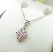 Sterling Silver Gemstone Pendant Necklace New With Gift Pouch