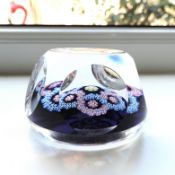 Whitefriars Millefiori Garland Facet CutCane Date 1980