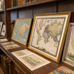 No Reserve Antique Maps & Prints | JMW Turner | Goadby | Finden | Scotland | Cornwall | Dogs | Flowers & Fruit| Railway Maps | Metal Wall Art