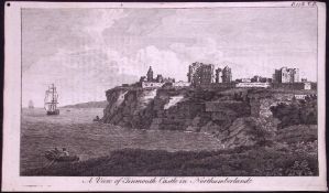 Tynemouth Castle North Shields Rare Georgian Copper Plate Antique Engraving 1776-28