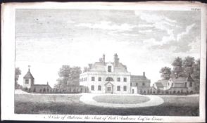 Essex View of Auberies Scarce Georgian Copper Antique 1776 Engraving-128.