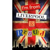 I'm From Liverpool And Proud Large Metal Wall Art