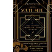 Southside Swinging 1920's American Art Deco Cocktail Large Metal Wall Art