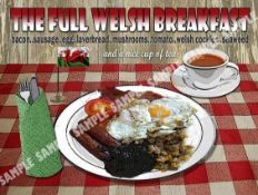 Share The Full Welsh Breakfast Metal Wall Art