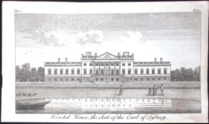 Essex Wanstead House Rare Georgian Copper Antique 1776 Engraving-112.