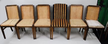 Set of 6 Art Deco Dining Chairs