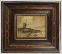 Alexei Hanzen (Russian, 1876-1937) – Sepia Watercolour Landscape