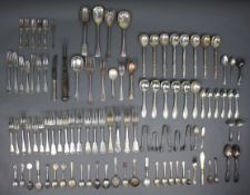 Large Collection of Antique & Vintage Silver Plate Flatware Cutlery