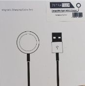 2 x Zutra Tech Apple Watch Magnetic Charger To USB-C Cable 1m - RRP £12.99 ea