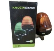 4 x Amber Beacon 12V/24V Bolt On Rotating L4c