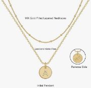 10 x Layered Gold Necklaces For Girls RRP £22.08 ea L11a